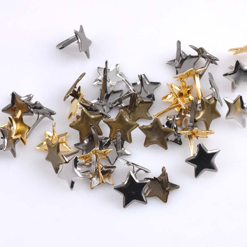 Embellishments For Scrapbooking - 50PCs ผสม Pastel Star Brad Scrapbooking