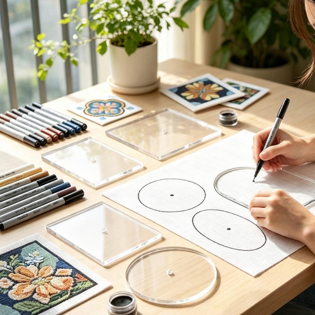 ชุดแม่แบบอะคริลิกสำหรับงานปัก  - Embroidery Craft บทวิจารณ์และราคา