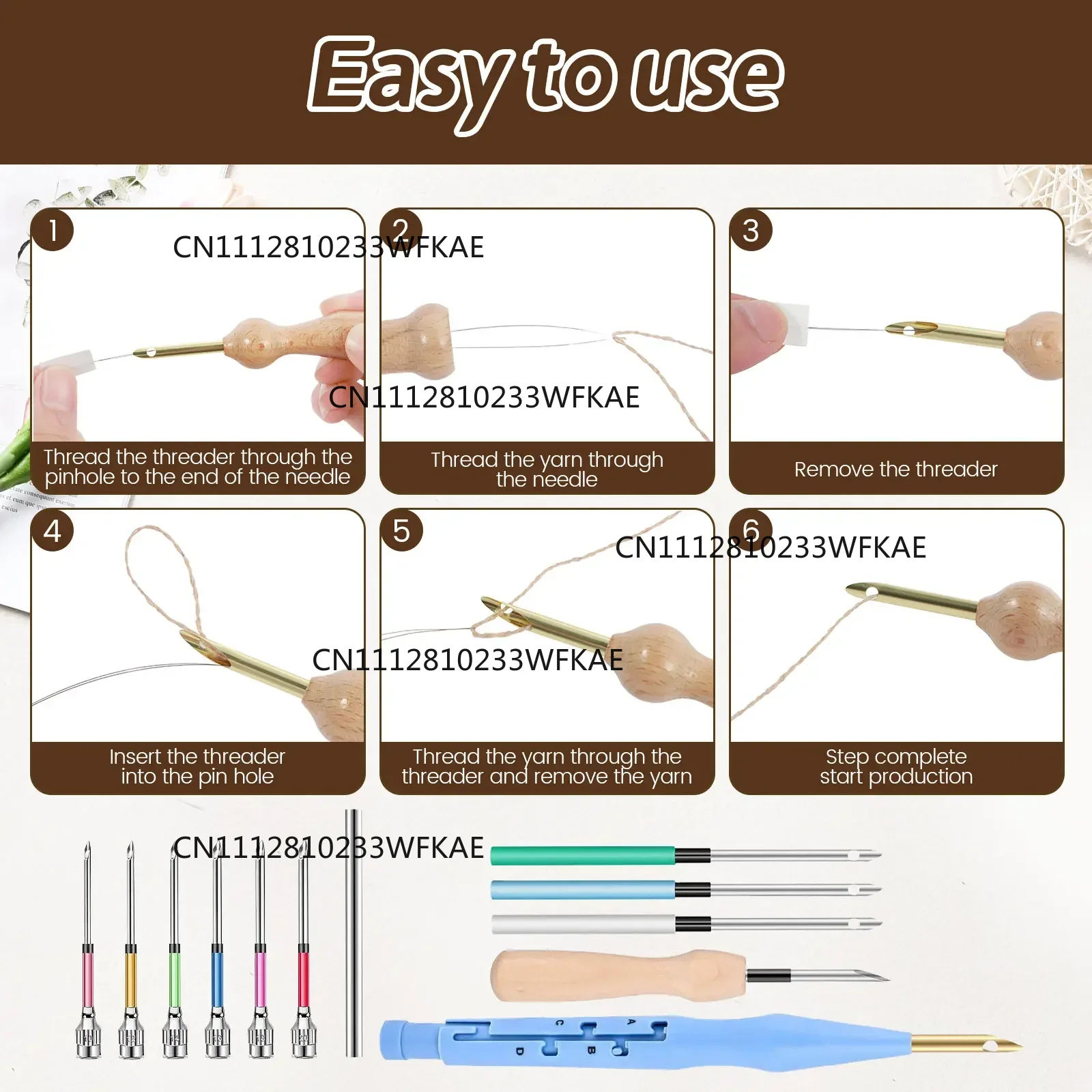 ชุดอุปกรณ์ปักผ้าด้วยเข็มเจาะ 1 - Embroidery Craft บทวิจารณ์และราคา