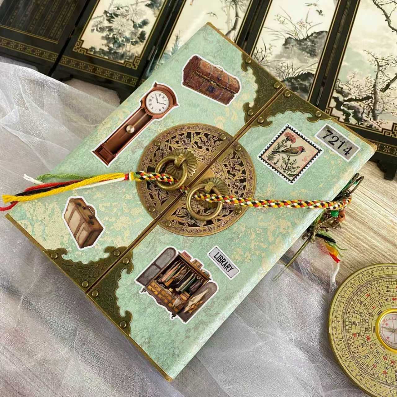สติกเกอร์วินเทจสำหรับตกแต่งสมุ - Embellishments For Scrapbooking บทวิจารณ์และราคา