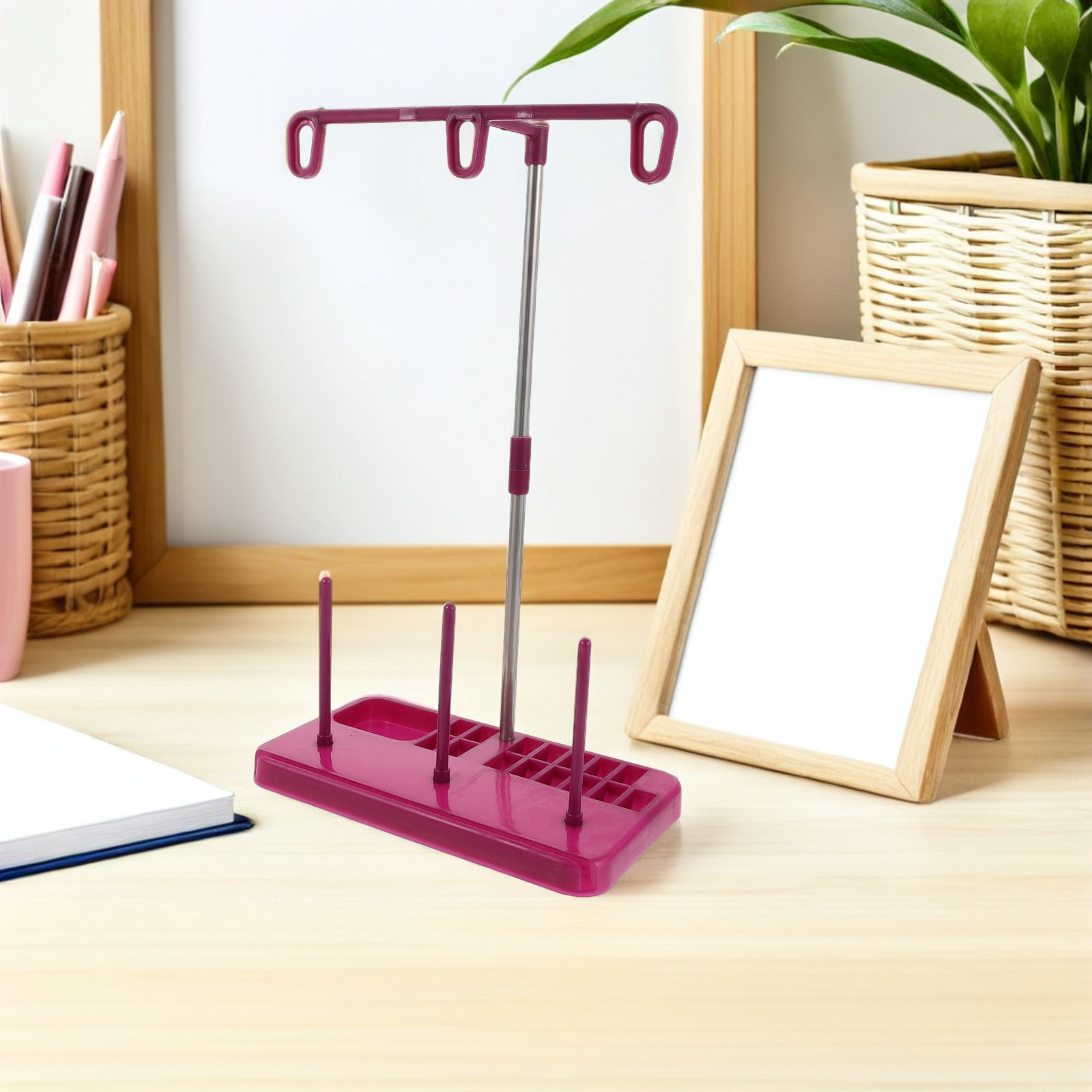 ที่วางหลอดด้ายจักรเย็บผ้า 3 หล - Embroidery Craft บทวิจารณ์และราคา