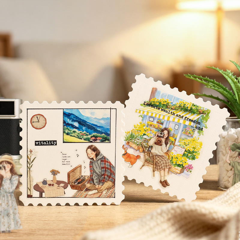 1แพ็ค/20ชิ้น สติกเกอร์ลายสาวน้ - Embellishments For Scrapbooking บทวิจารณ์และราคา