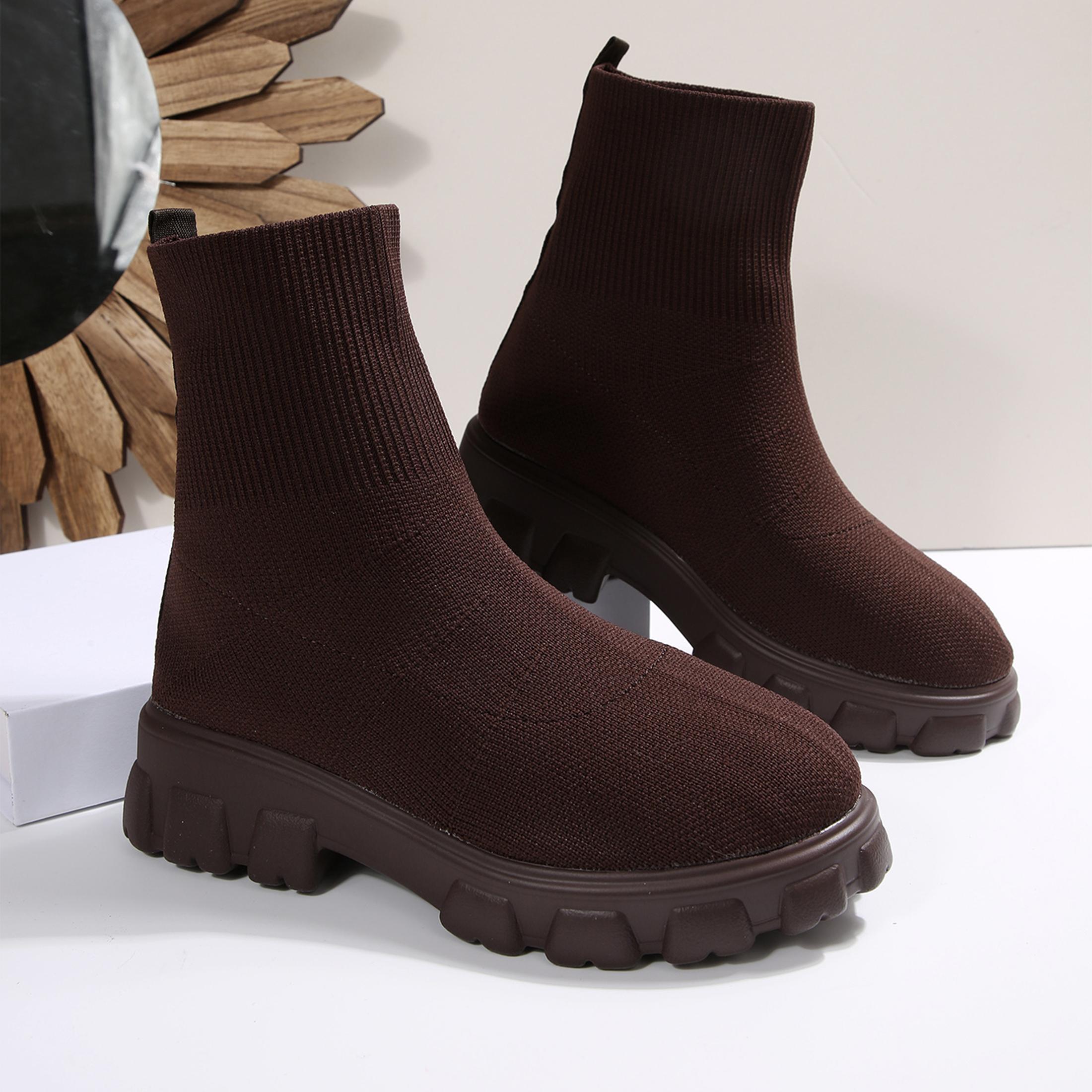 รองเท้าบูทข้อสั้นสำหรับผู้หญิง - Embellish Knit บทวิจารณ์และราคา