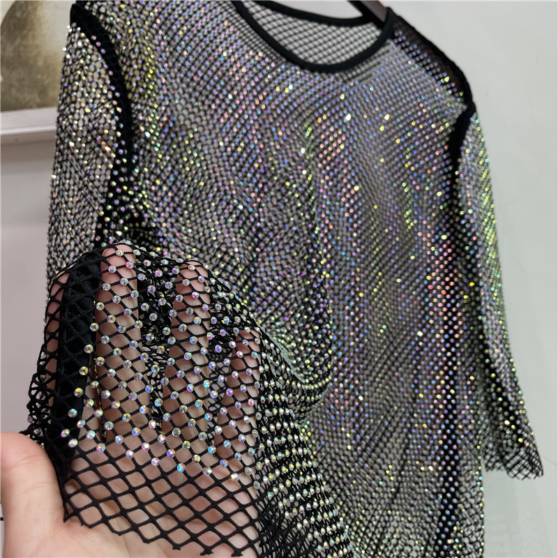 ColorShiny Diamonds ไฟฟ้าพยางค - Crystal Mesh Fabric บทวิจารณ์และราคา