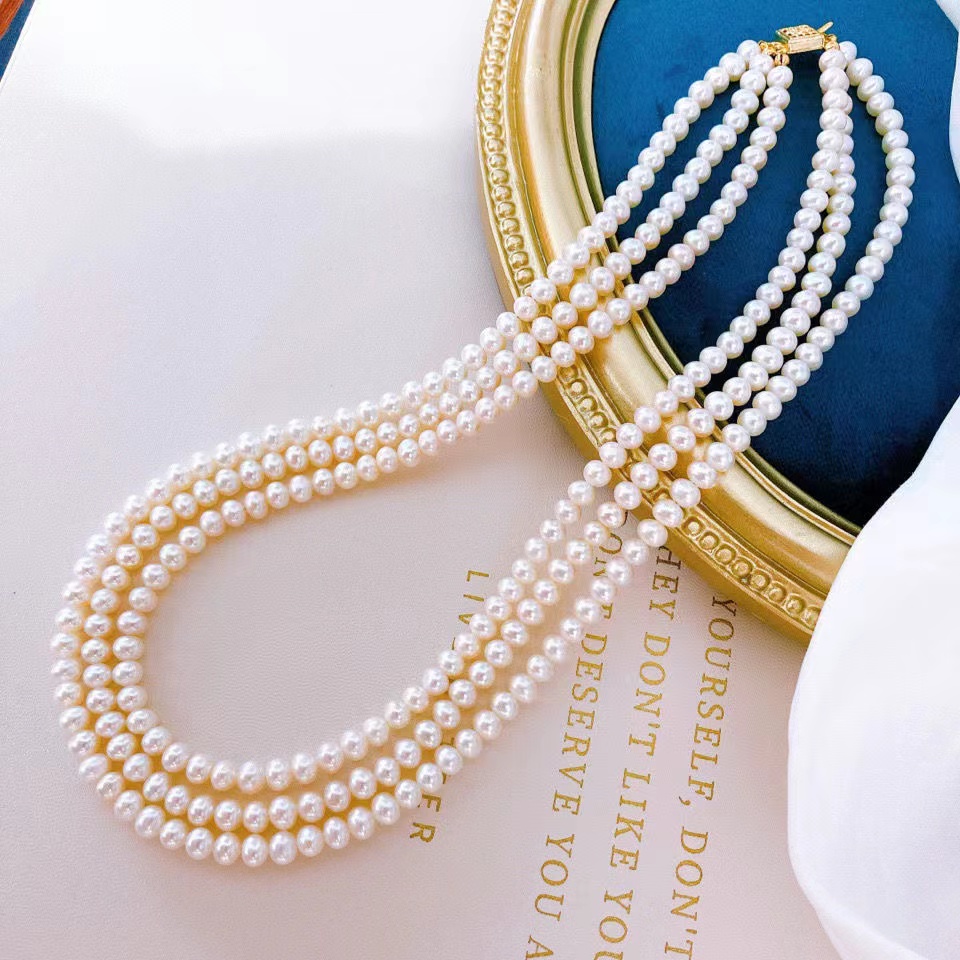 Queen 'S ธรรมชาติเกือบสร้อยคอไ - Pearl Trim Chain บทวิจารณ์และราคา