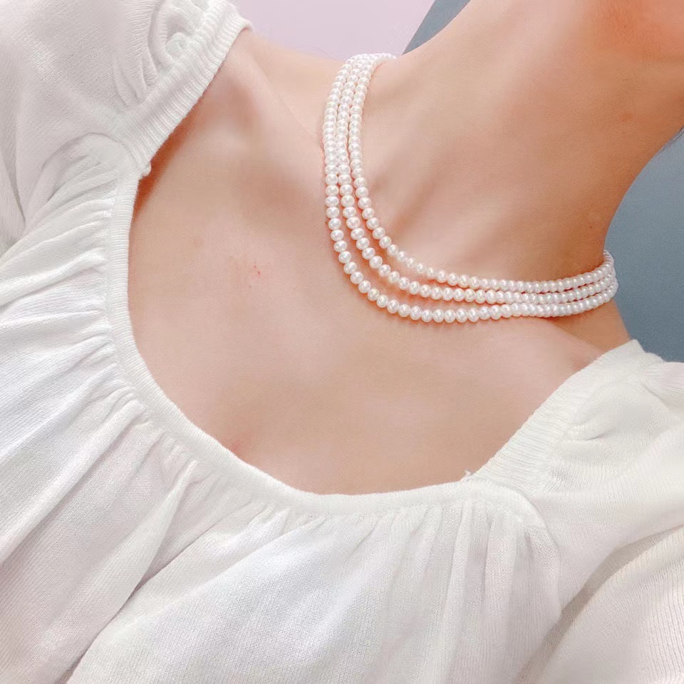 Queen 'S ธรรมชาติเกือบสร้อยคอไ - Pearl Trim Chain บทวิจารณ์และราคา