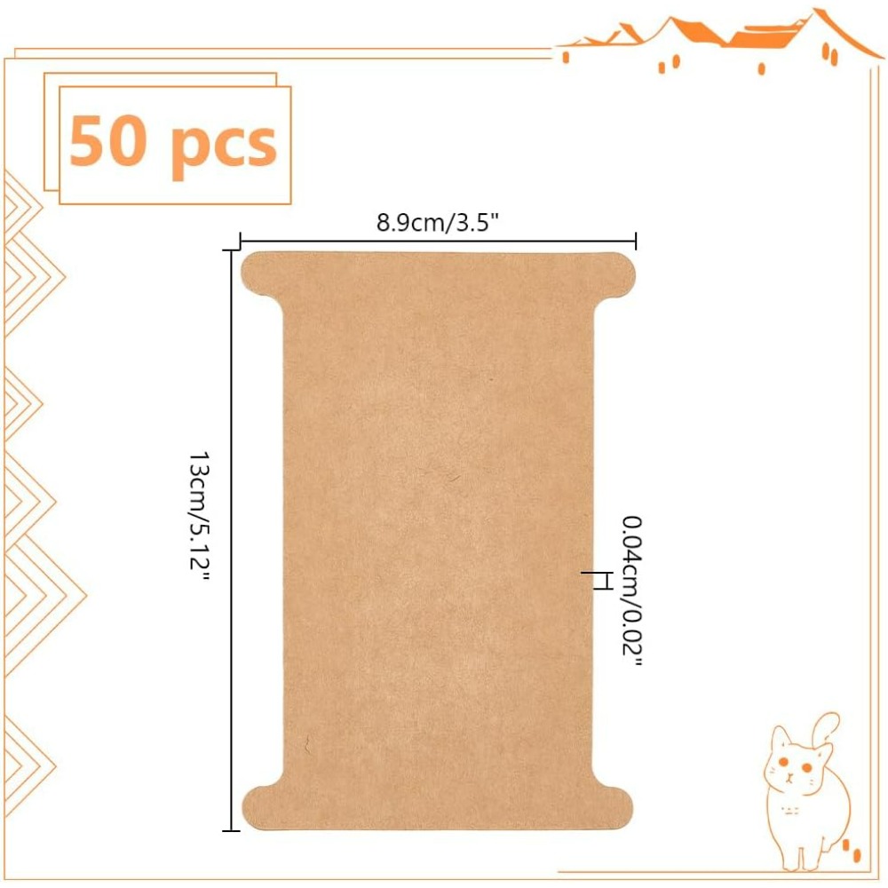 50pcs ริบบิ้นจัดเก็บกระดาษแข็ง - Organza Ribbon Spool บทวิจารณ์และราคา