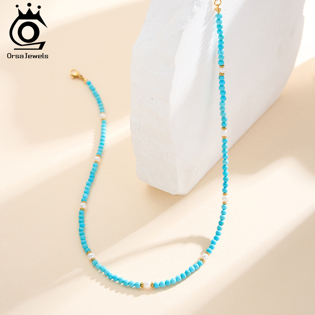 ORSA JEWELS โบฮีเมียน 18K แฟชั - Pearl Trim Chain บทวิจารณ์และราคา